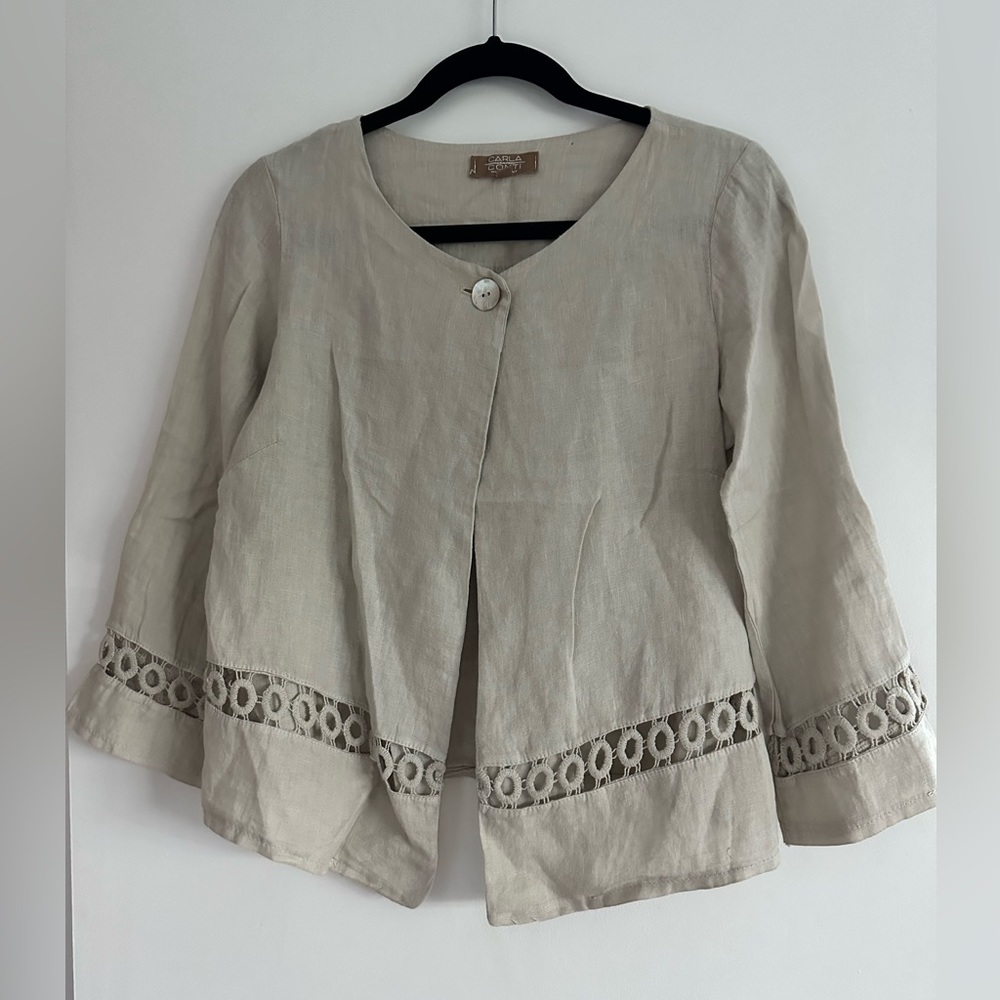 Linen jacket - made in Italy - New